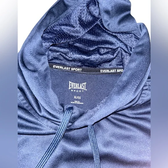 Navy blue Everlast sport sleeveless hoodie - Picture 3 of 3